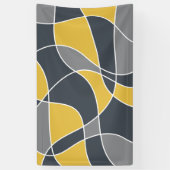 Abstract, modern, geometric, trendy pattern 横断幕 (縦)