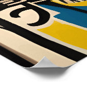 Abstract Modern Jazz Wall Art ポスター (角)