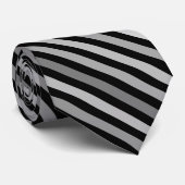 Abstract modern  lines striped black and white ネクタイ (ロール)