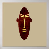 abstract modern mask ポスター (正面)