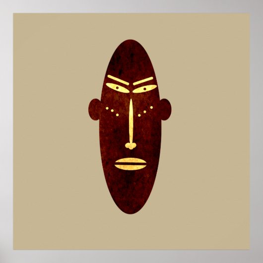 abstract modern mask ポスター (正面)