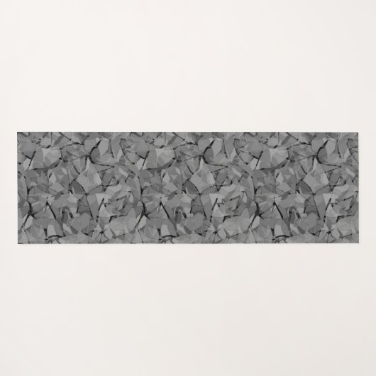 Abstract modern mosaic crystal tile pattern print ヨガマット (裏面(横))