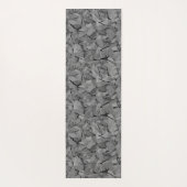 Abstract modern mosaic crystal tile pattern print ヨガマット (裏面)