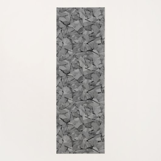 Abstract modern mosaic crystal tile pattern print ヨガマット (裏面)