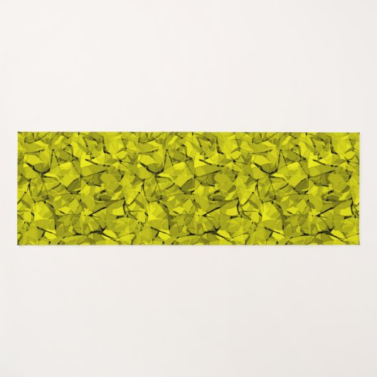 Abstract modern mosaic crystal tile pattern print ヨガマット (正面(横))