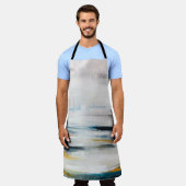 Abstract modern painting background. Contemporary  エプロン (着用した状態)