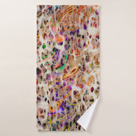 abstract modern pattern design with colorful effec バスタオル (バスタオル)