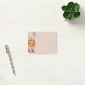 Abstract Modern Peach Pastel Flower Fractal Art ポストイット (オフィス)