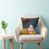 Abstract Modern Portrait Art Pillow クッション (椅子)