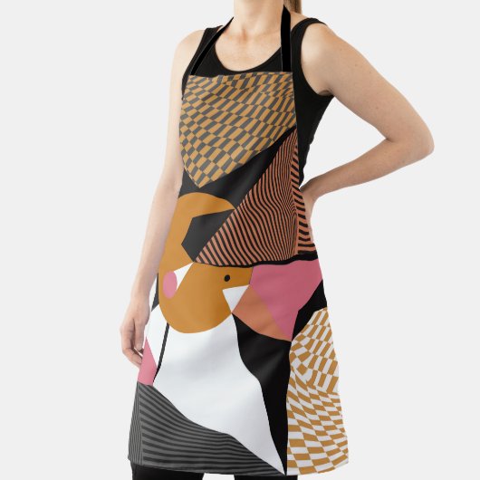 Abstract modern triangles background pattern illus エプロン (インサイチュ)