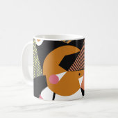 Abstract modern triangles background pattern illus コーヒーマグカップ (正面左)