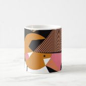 Abstract modern triangles background pattern illus コーヒーマグカップ (中央)
