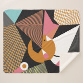 Abstract modern triangles background pattern illus シェルパブランケット (正面(横))