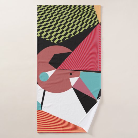 Abstract modern triangles background pattern illus バスタオル (バスタオル)