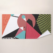 Abstract modern triangles background pattern illus バスタオル (バスタオル)