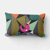 Abstract modern triangles background pattern illus ランバークッション (裏面)