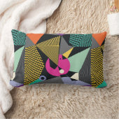 Abstract modern triangles background pattern illus ランバークッション (ブランケット)