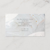 Abstract Modern Watercolor Shapes Makeup Artist 名刺 (裏面)