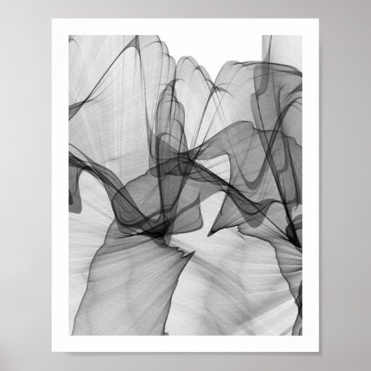 Abstract Monochrome Poster | 8x10 ポスター (正面)