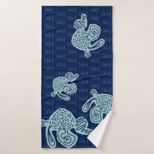 Abstract MONOGRAM Towel バスタオル (バスタオル)