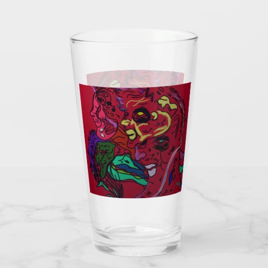 Abstract Moon Galaxy Art  タンブラーグラス (裏面)