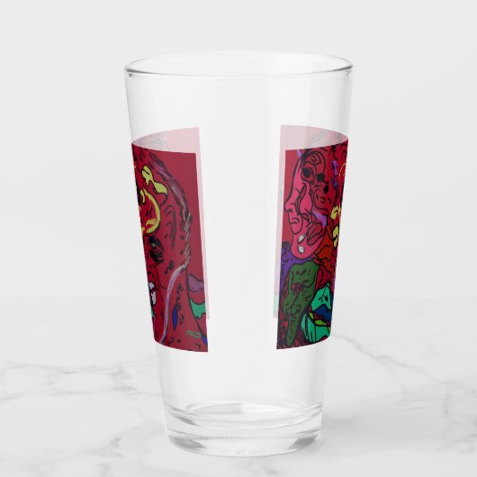 Abstract Moon Galaxy Art タンブラーグラス (右)