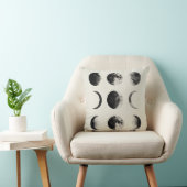 Abstract Moon Phases Wall Art Poster | Minimal Cel クッション (椅子)