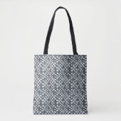 Abstract Mosaic Pattern | Silver Scales トートバッグ (正面)