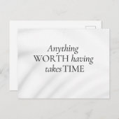 Abstract Motivation Elegant Quote Soft Tones Art  ポストカード (正面/裏面)