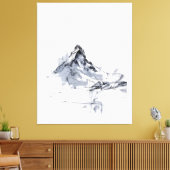 Abstract Mountain Peak  キャンバスプリント (インサイチュ (リビング))