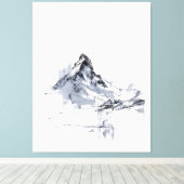 Abstract Mountain Peak  キャンバスプリント (インサイチュ (ウッドフロア))