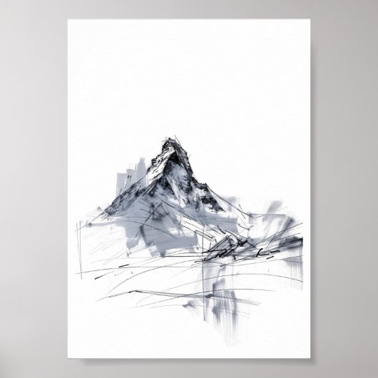 Abstract Mountain Peak  ポスター (正面)