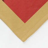 Abstract Mountain Range Red Black Gold フリースブランケット (角)