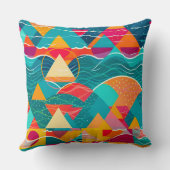 Abstract Mountains and River クッション (裏面)