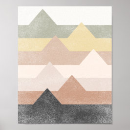 Abstract mountains design ポスター