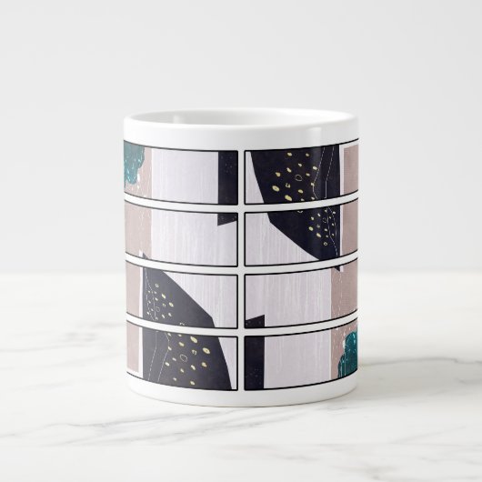Abstract Mug Design ジャンボコーヒーマグカップ (正面)