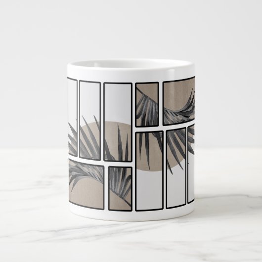 Abstract mug design ジャンボコーヒーマグカップ (正面)
