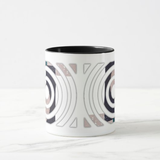 Abstract mug design マグカップ (中央)