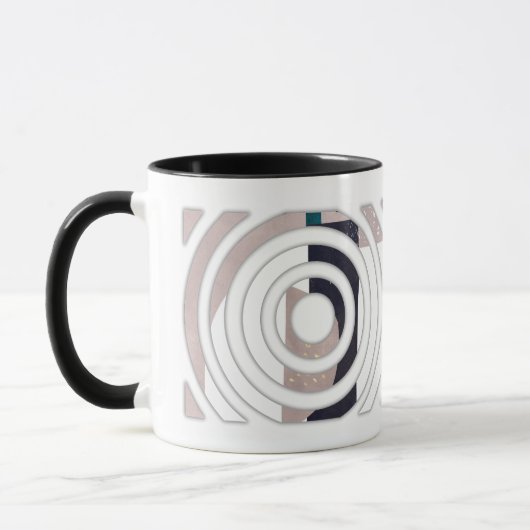 Abstract mug design マグカップ (左)