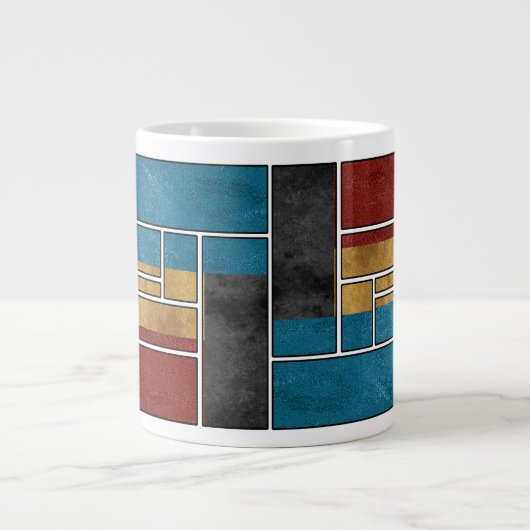 Abstract mug designs ジャンボコーヒーマグカップ (正面)