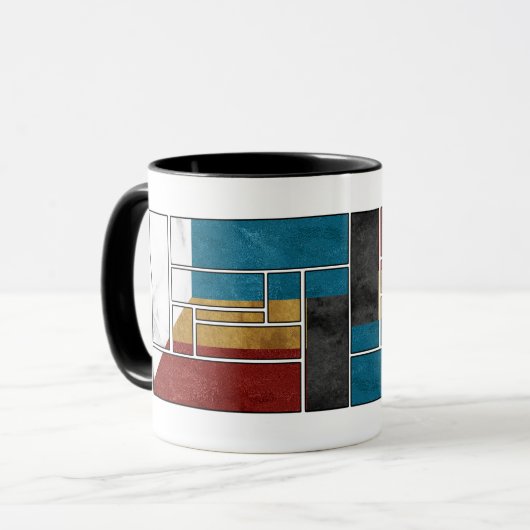 Abstract mug designs マグカップ (正面左)