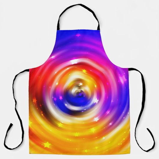 abstract multicolored background. brilliant circle エプロン (正面)