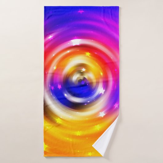 abstract multicolored background. brilliant circle バスタオル (バスタオル)