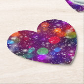 Abstract Multicolored Bokeh  ペーパーコースター (アングル)