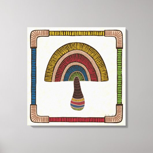 Abstract Mushroom キャンバスプリント (正面)