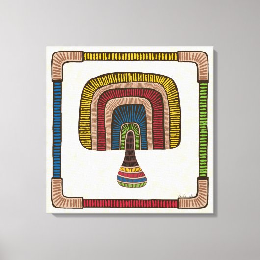 Abstract Mushroom キャンバスプリント (正面)