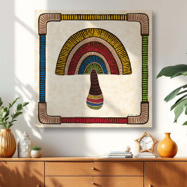 Abstract Mushroom キャンバスプリント