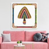 Abstract Mushroom キャンバスプリント (インサイチュ (リビング))