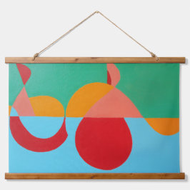 Abstract Music Treble Clef Tapestry 吊り下げ型タペストリー