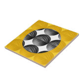 Abstract Mustard Yellow and Grey タイル (側面)